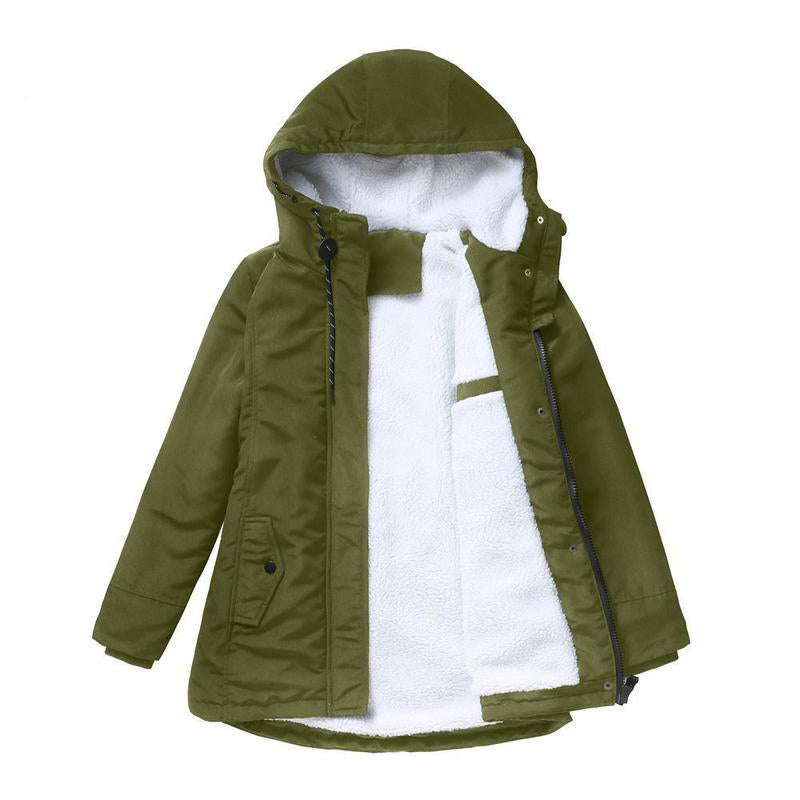 Élise | Manteau d’hiver doublé à capuche