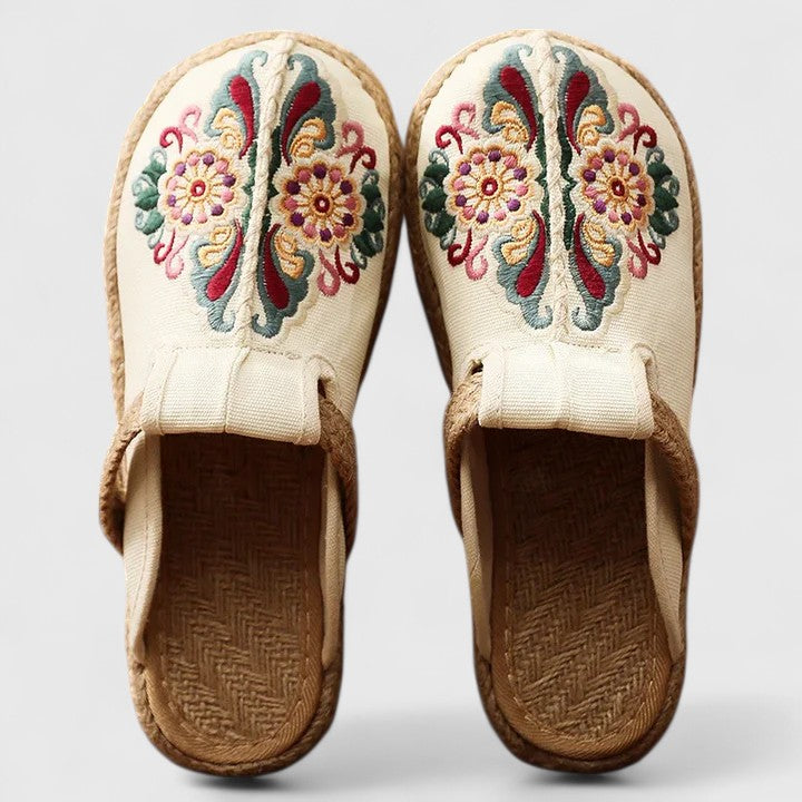 Marousse™ | Comfortable Handmade Floral Mules
