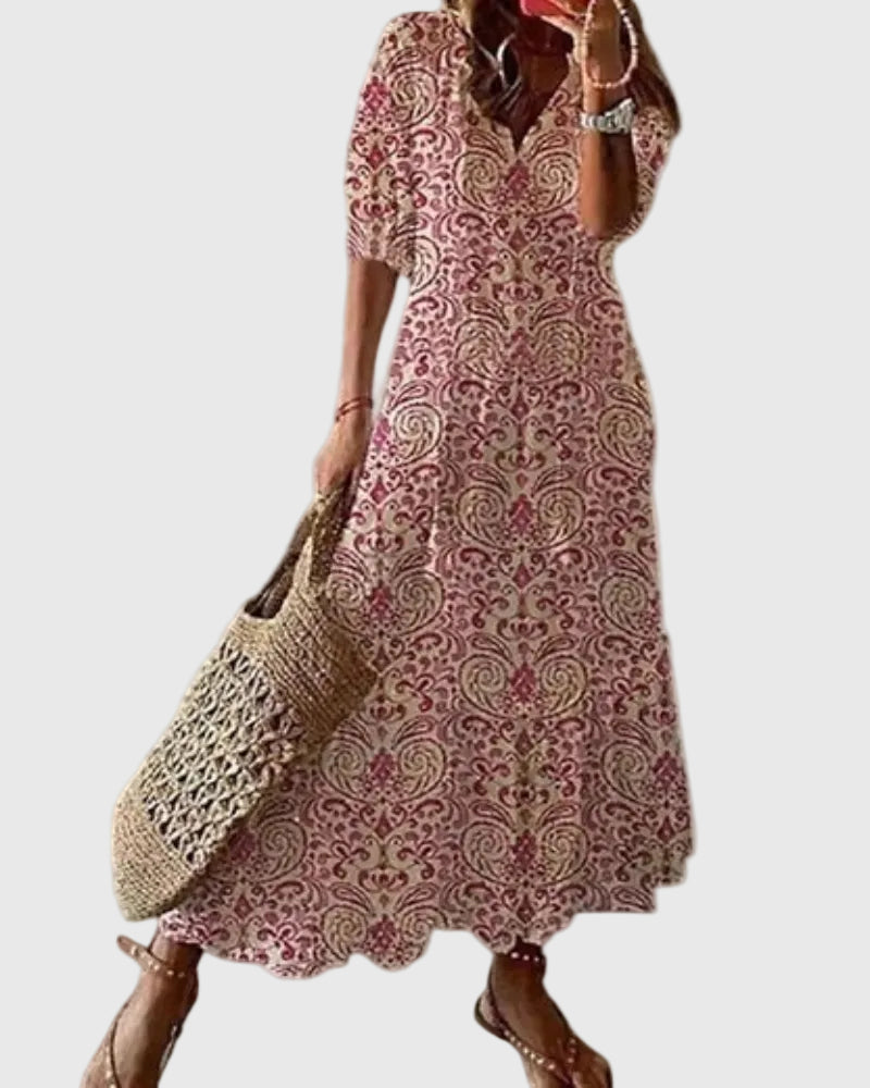 Amalia | Boho Vintage Summer Maxi Dress