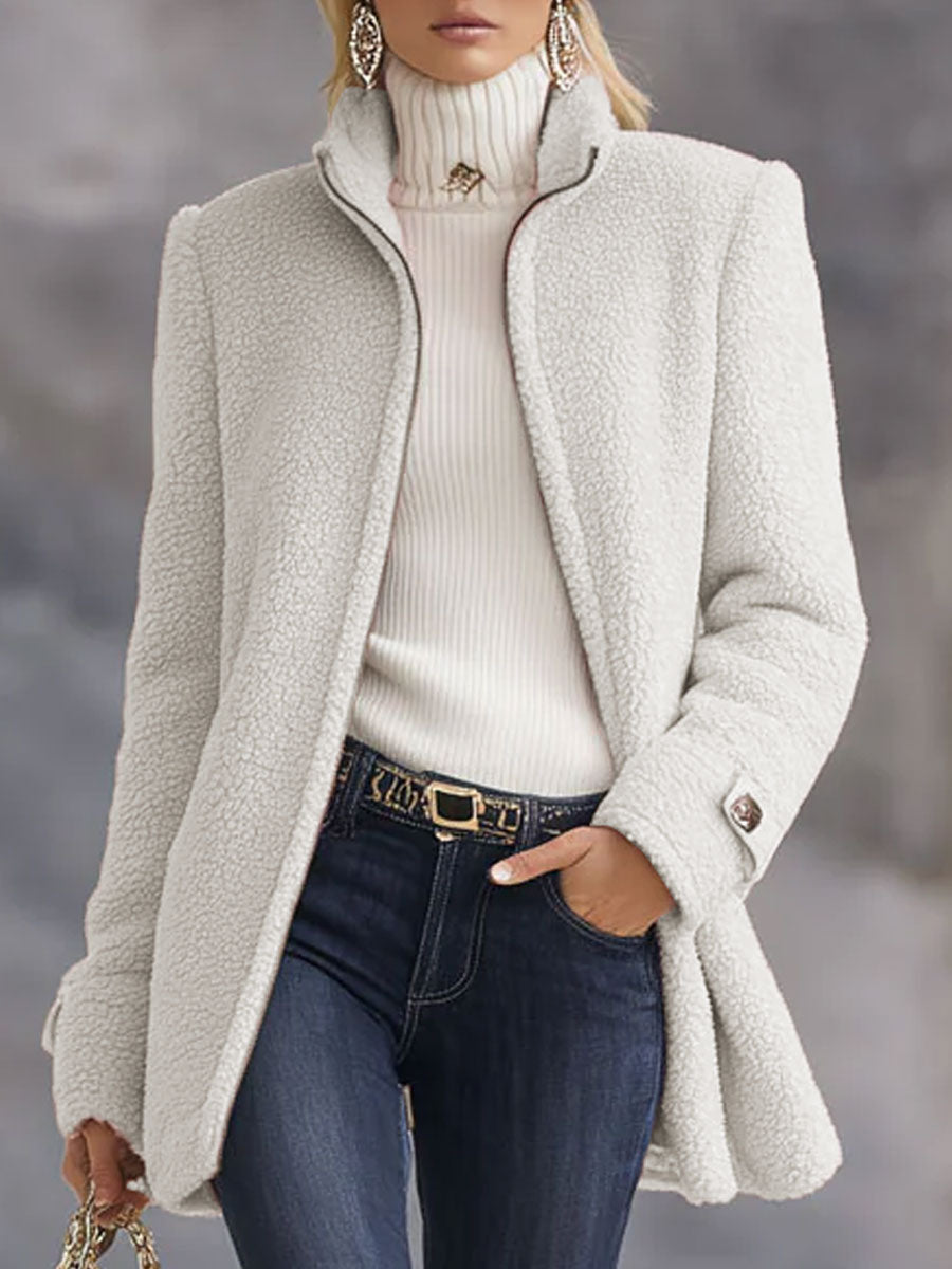 Alara™ | Casual Vintage Polar Fleece Zip-Up Jacket Coat