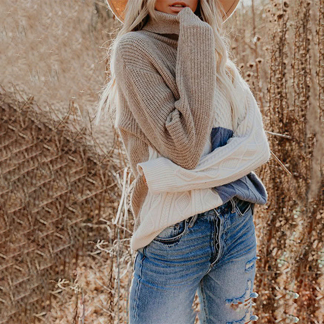 Francesca™ | Casual Sweater in a Contrasting Color