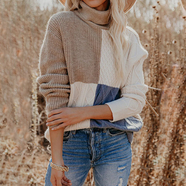 Francesca™ | Casual Sweater in a Contrasting Color