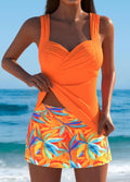 Abigail™ | Stylish Tankini with Tropical Skirt