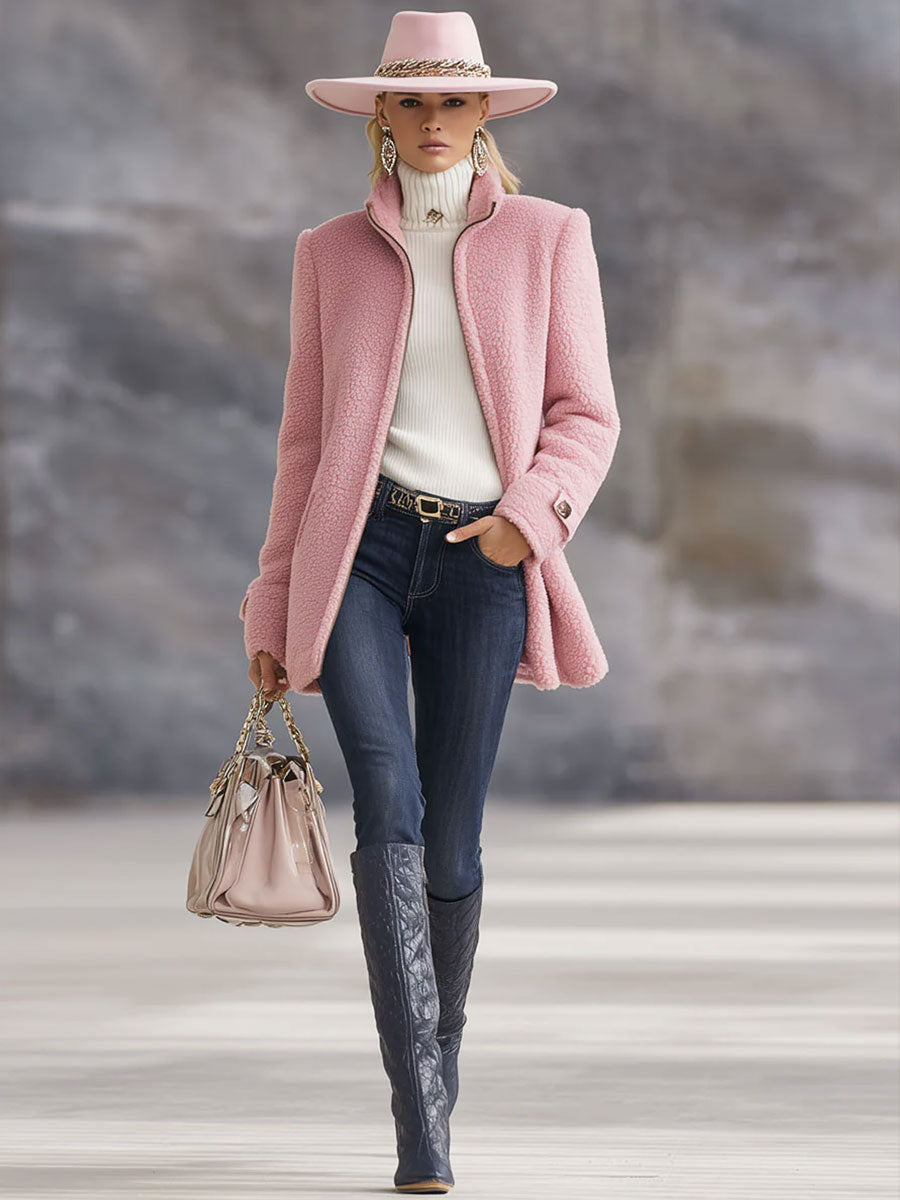 Alara™ | Casual Vintage Polar Fleece Zip-Up Jacket Coat
