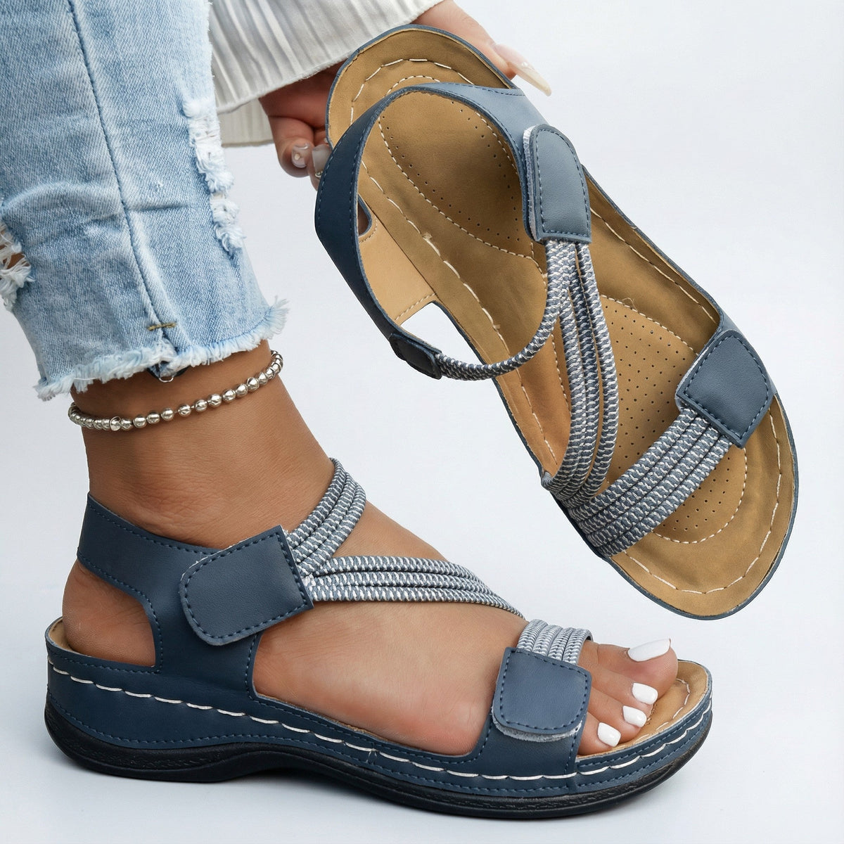 Juanita | Sandales confort orthopédiques à franges