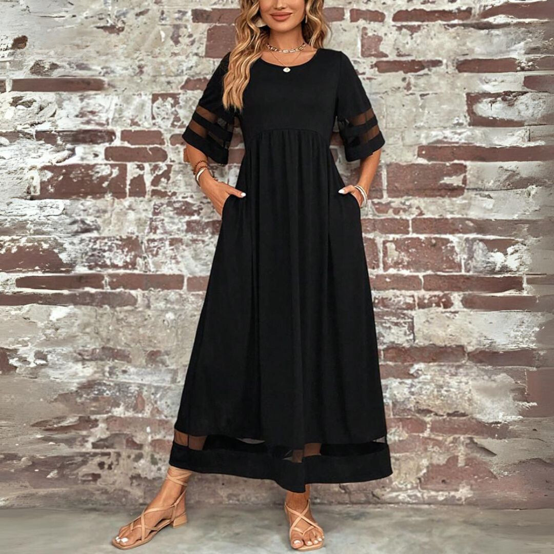 Aubrey™ – Flattering Tummy-Smoothing Midi Dress