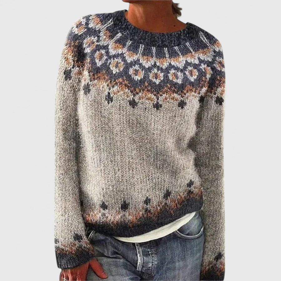 Brenda - Retro Scandinavian knitted sweater