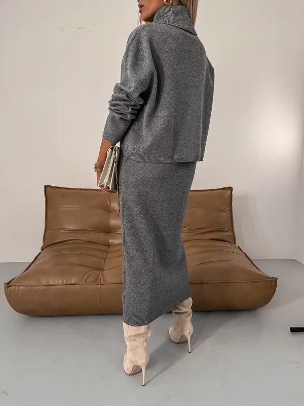 Alba | Ensemble tricoté élégant à col roulé