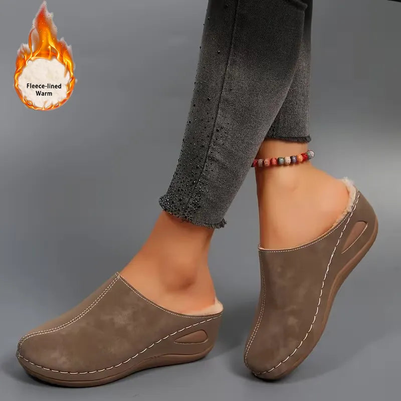 Sarah | Cozy slip-on moccasins with a fleece lining
