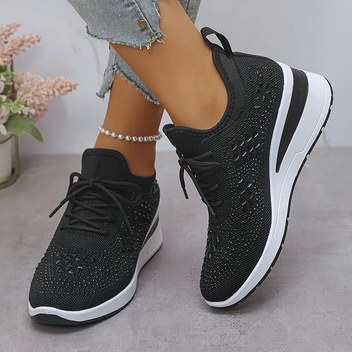 Assina | Baskets confort avec détails strass