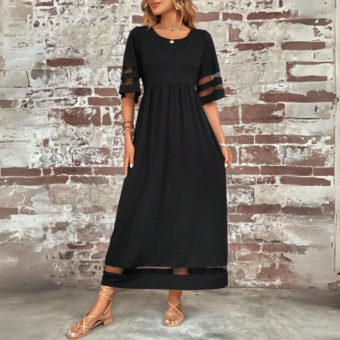 Aubrey™ – Flattering Tummy-Smoothing Midi Dress