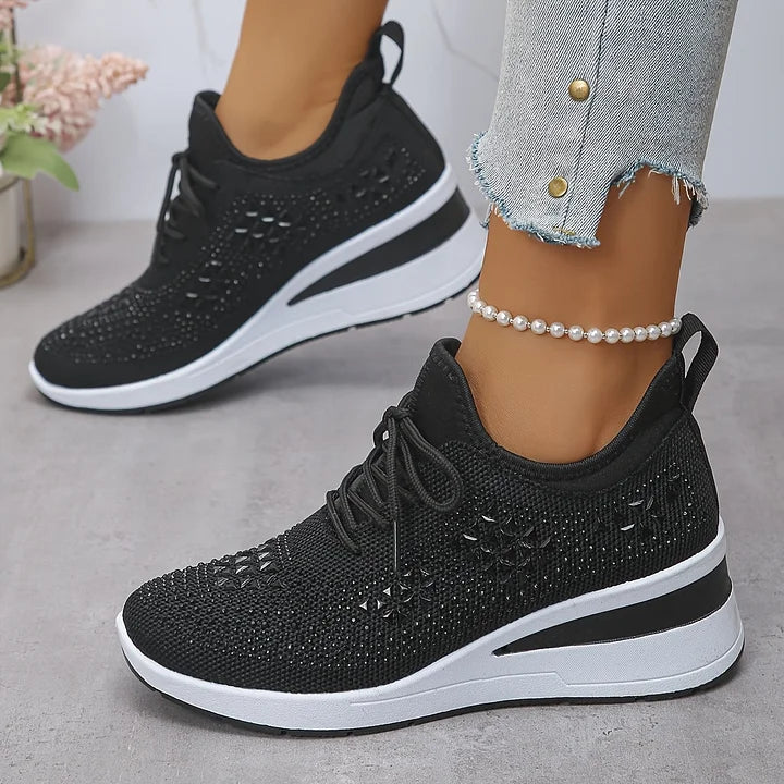 Assina | Baskets confort avec détails strass