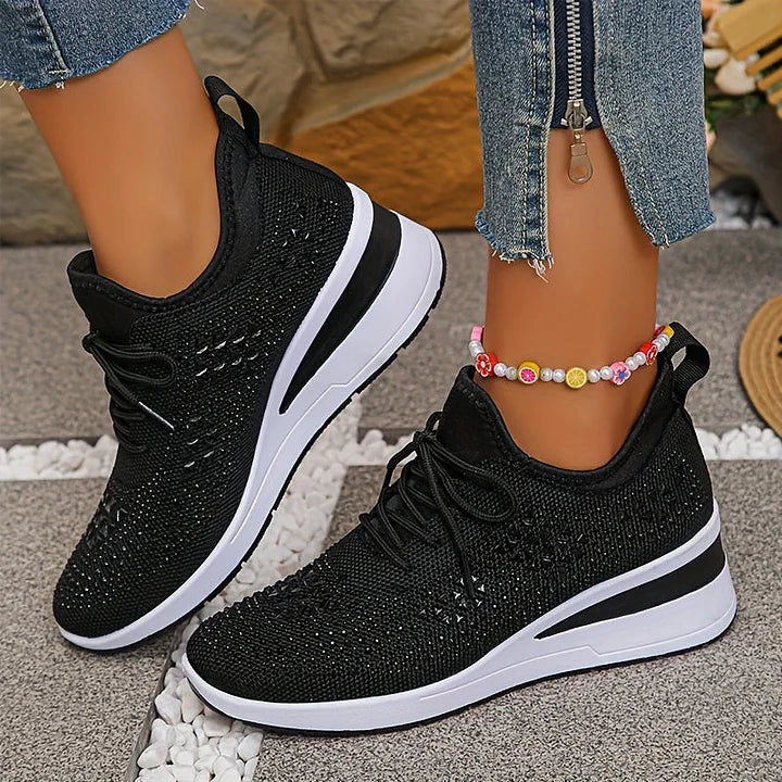 Assina | Baskets confort avec détails strass