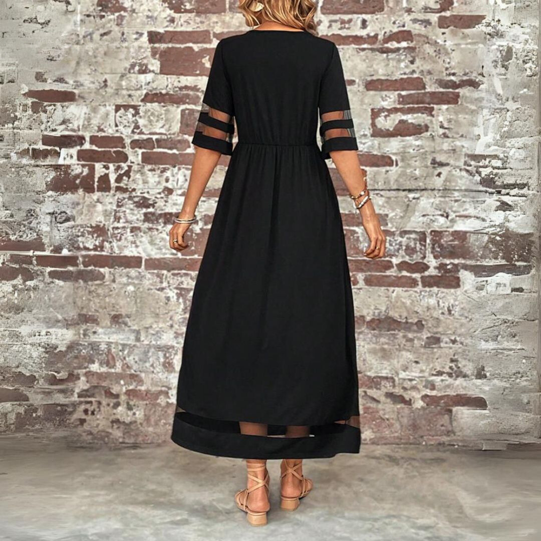 Aubrey™ – Flattering Tummy-Smoothing Midi Dress