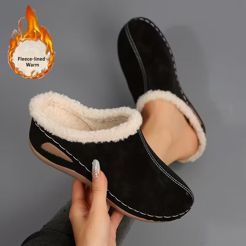 Sarah | Cozy slip-on moccasins with a fleece lining