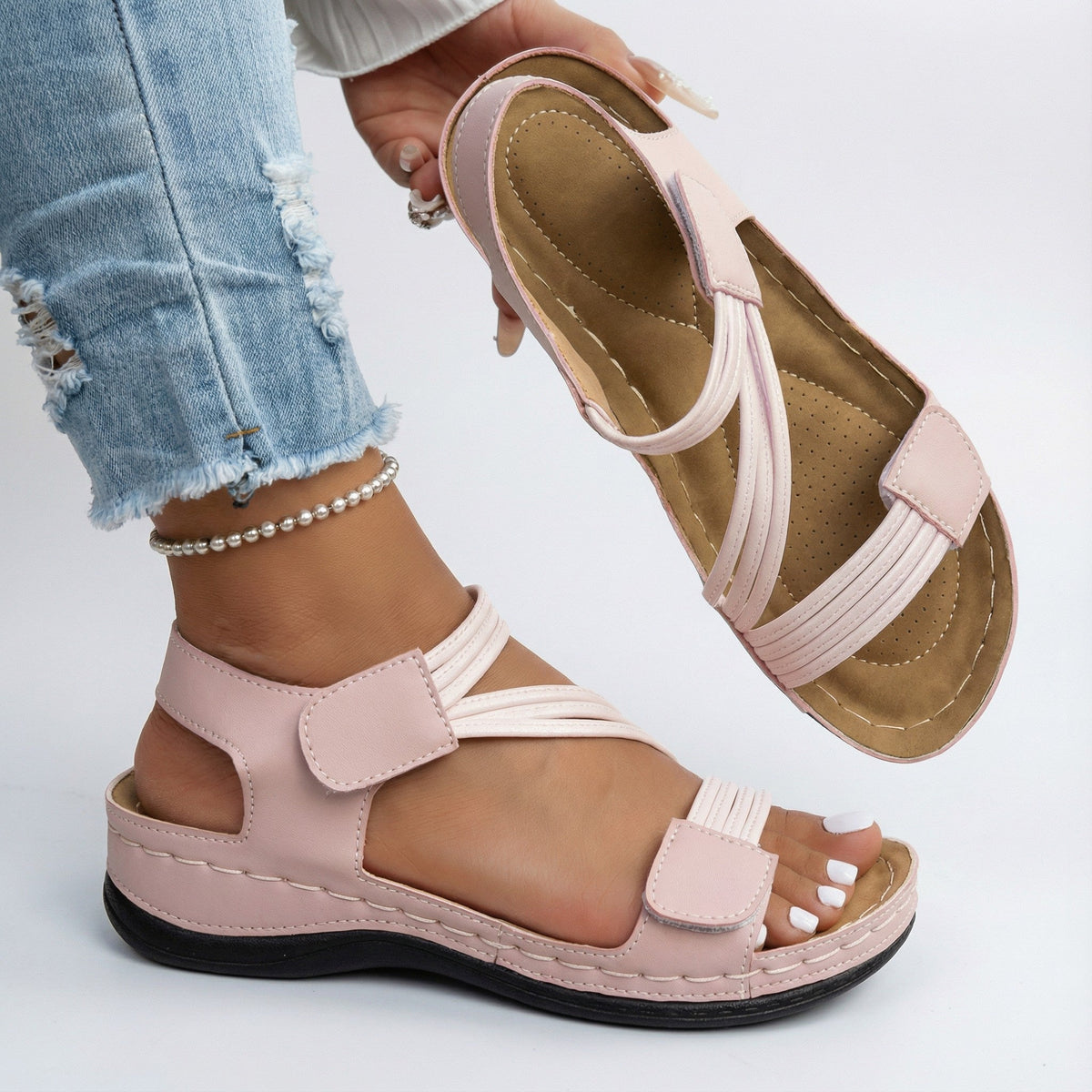 Juanita | Sandales confort orthopédiques à franges
