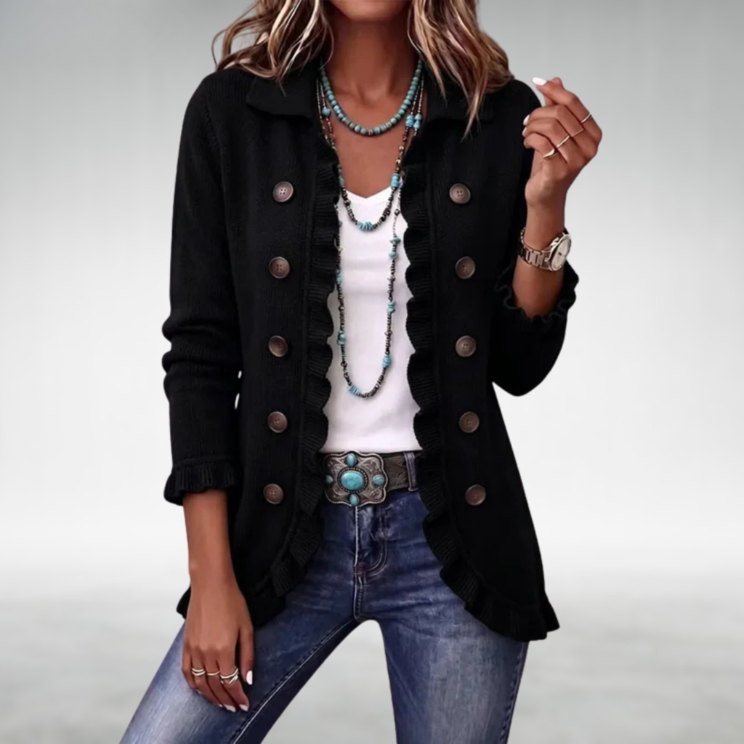 Eve Classic Ruffle Cardigan