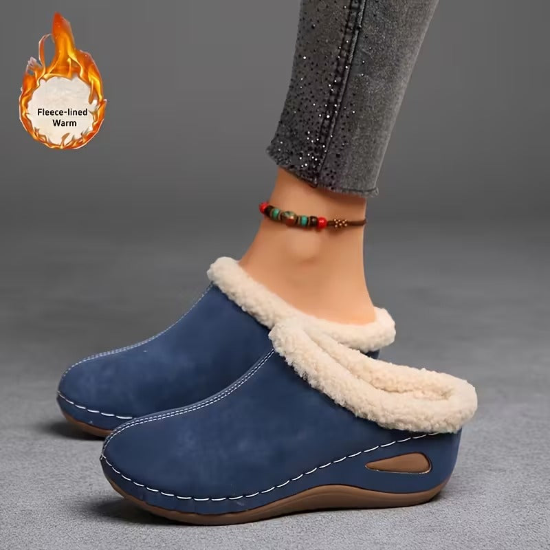 Sarah | Cozy slip-on moccasins with a fleece lining