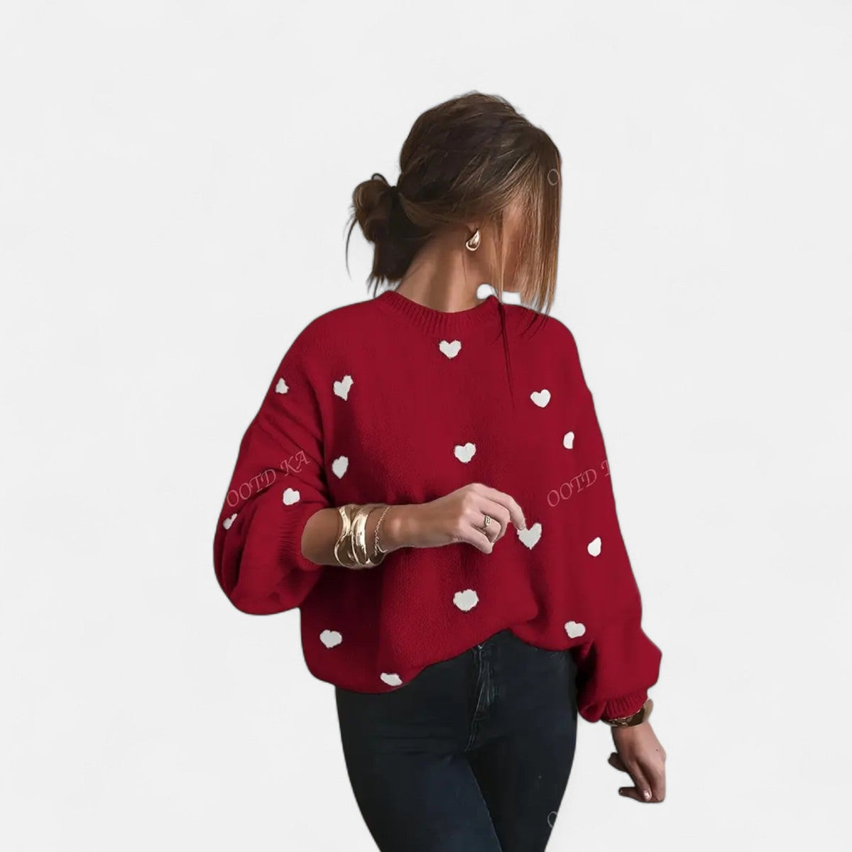 Gloria - Hearts Wool Sweater
