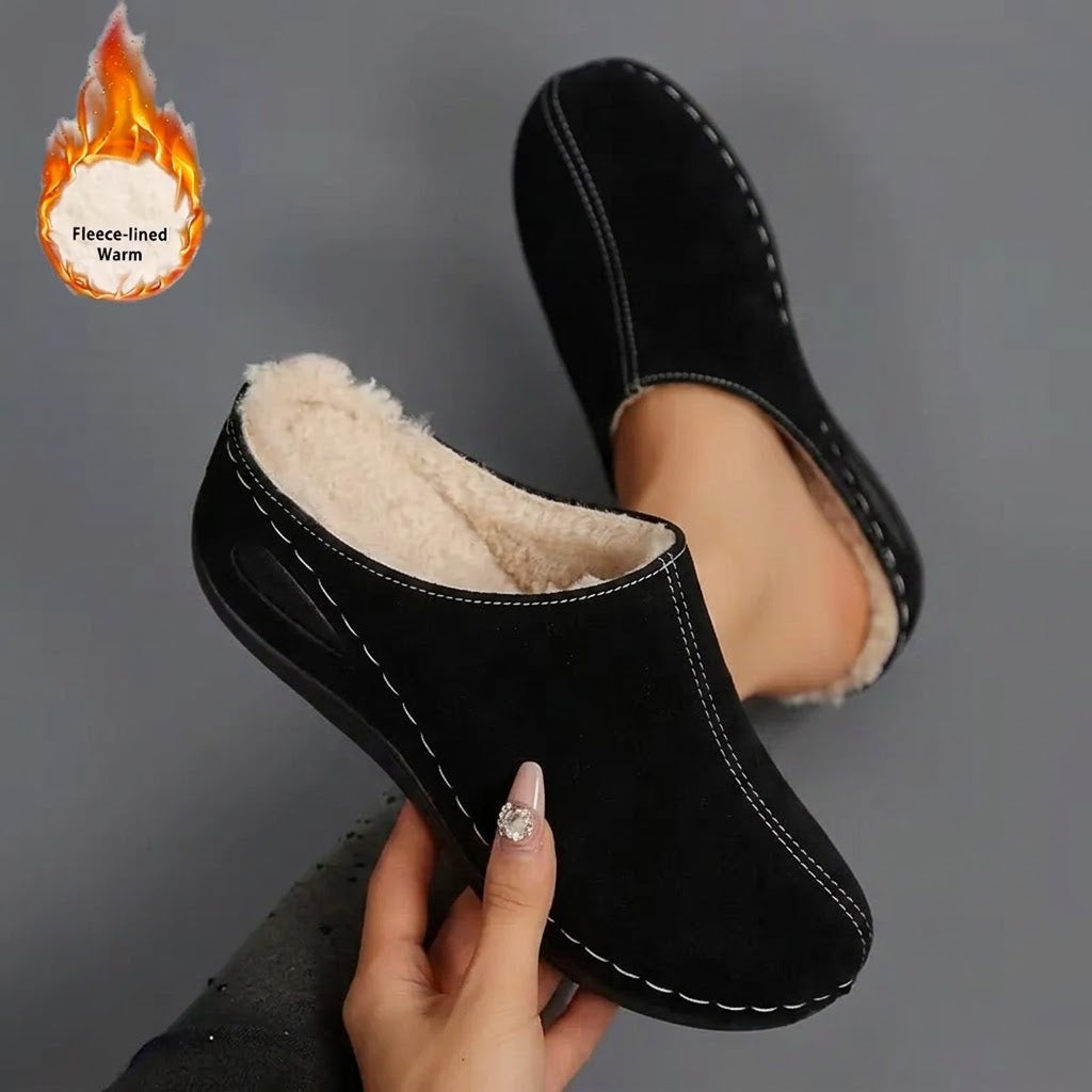 Sarah | Cozy slip-on moccasins with a fleece lining