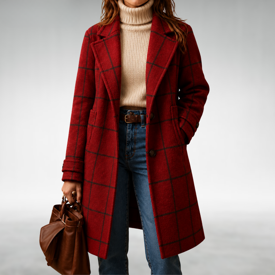 Lauren | Classic Checkered Coat