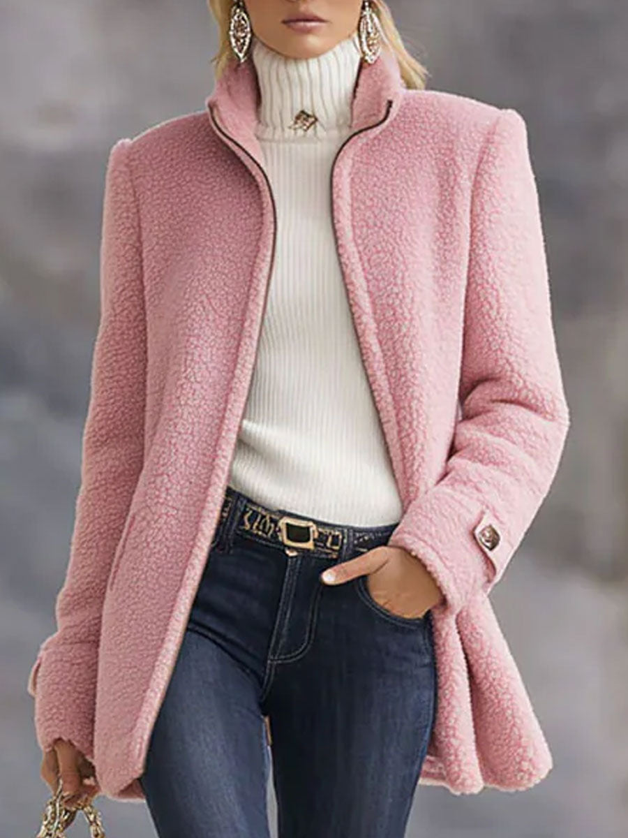 Alara™ | Casual Vintage Polar Fleece Zip-Up Jacket Coat