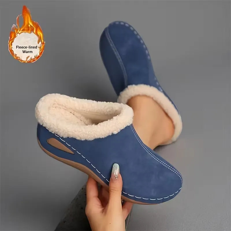 Sarah | Cozy slip-on moccasins with a fleece lining