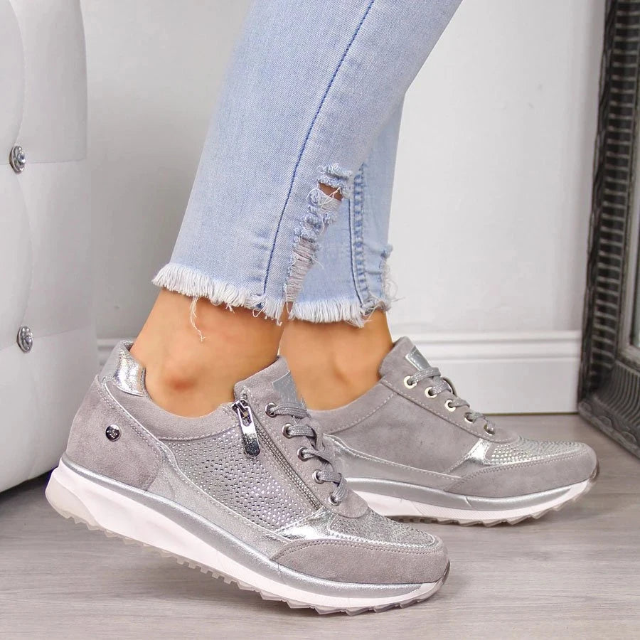 Ilaria | Comfortable Zip-Up Sneakers