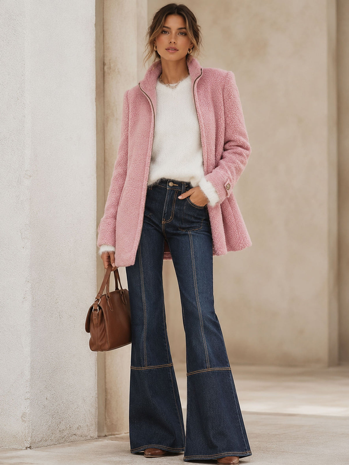 Alara™ | Casual Vintage Polar Fleece Zip-Up Jacket Coat