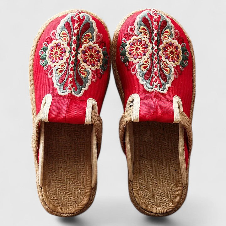 Marousse™ | Comfortable Handmade Floral Mules