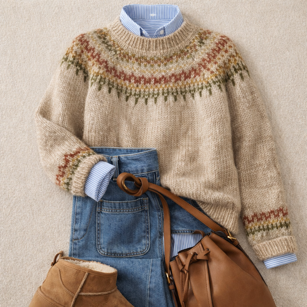 Joyce - Heritage Nordic Knit Sweater