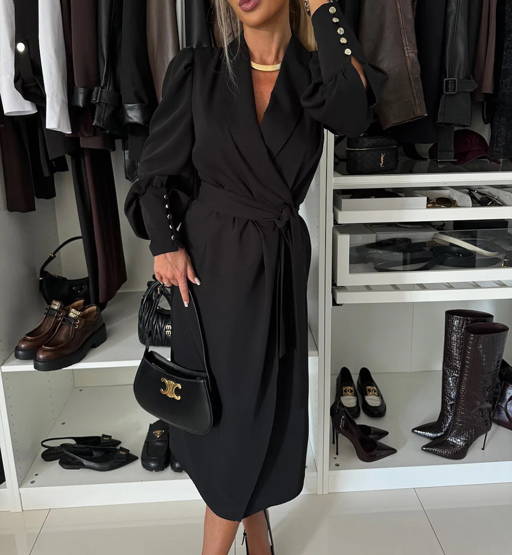 Clara | Robe cache-cœur élégante à taille ceinturée