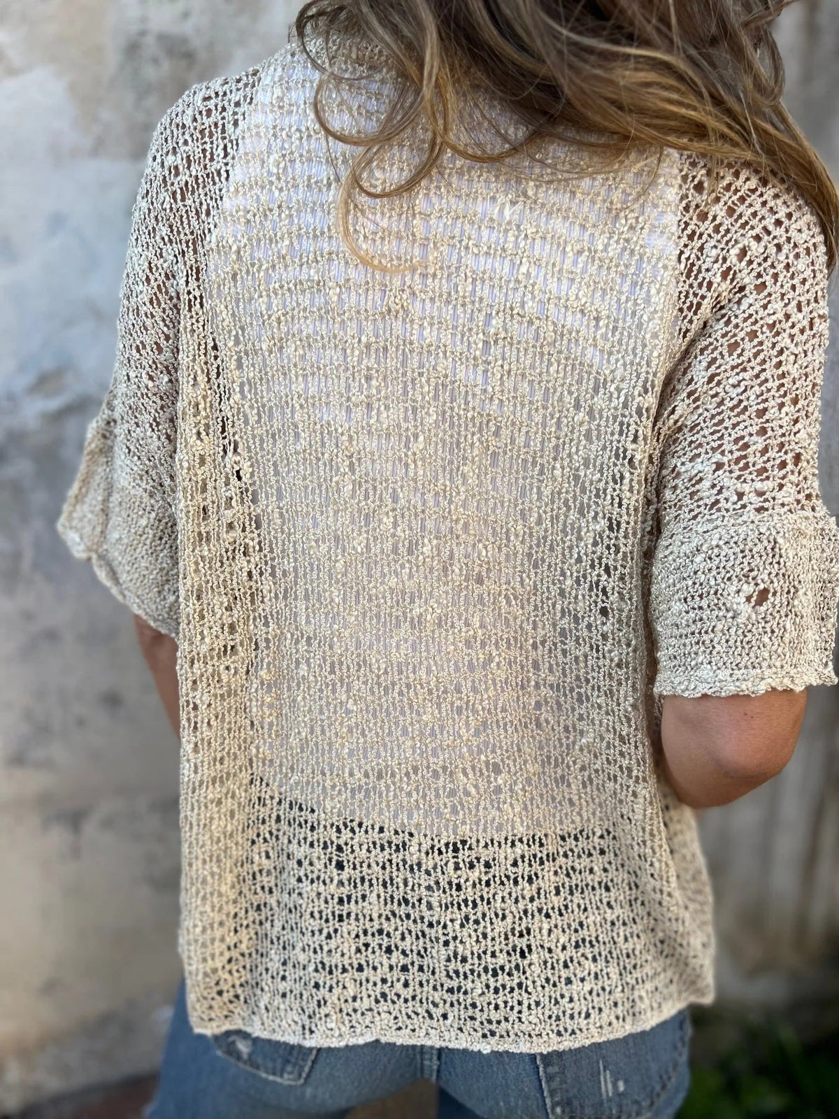 Carol | Gilet en maille ajourée