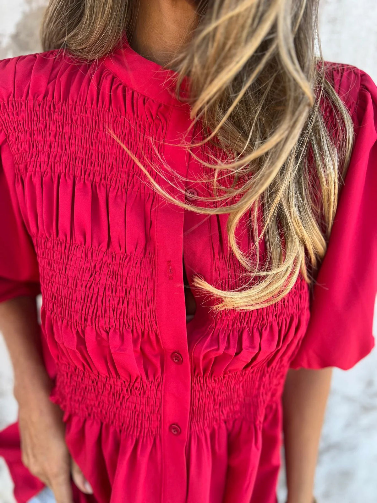 Séline | Blouse élégante à manches bouffantes