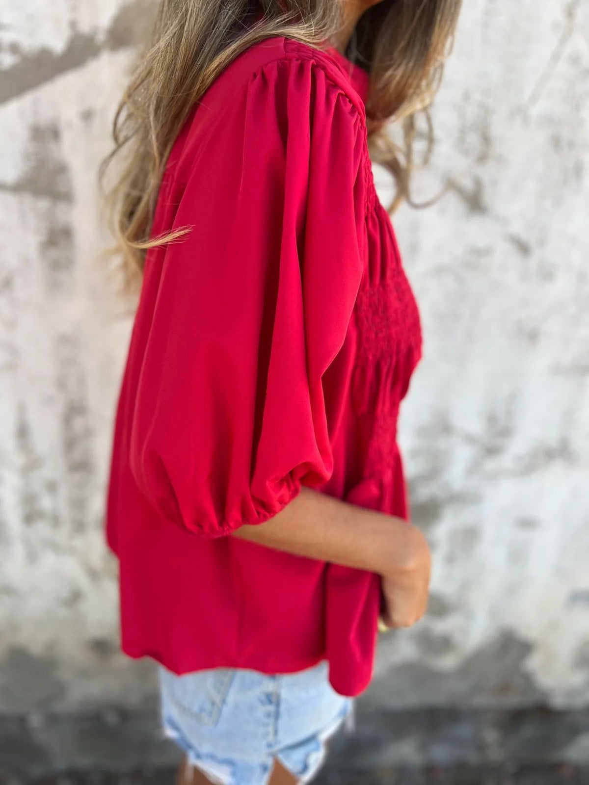 Séline | Blouse élégante à manches bouffantes