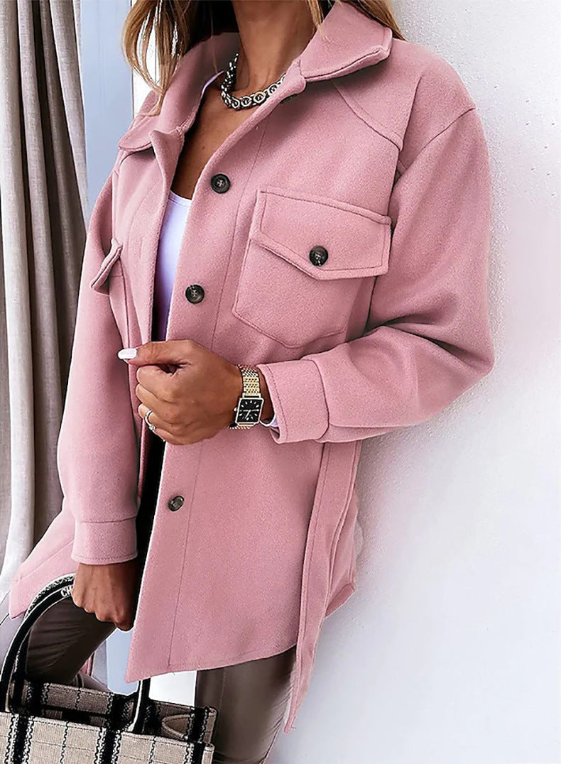Daphné | Veste chic à boutons et col chemise