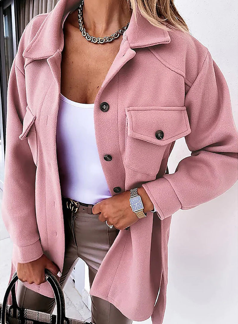 Daphné | Veste chic à boutons et col chemise