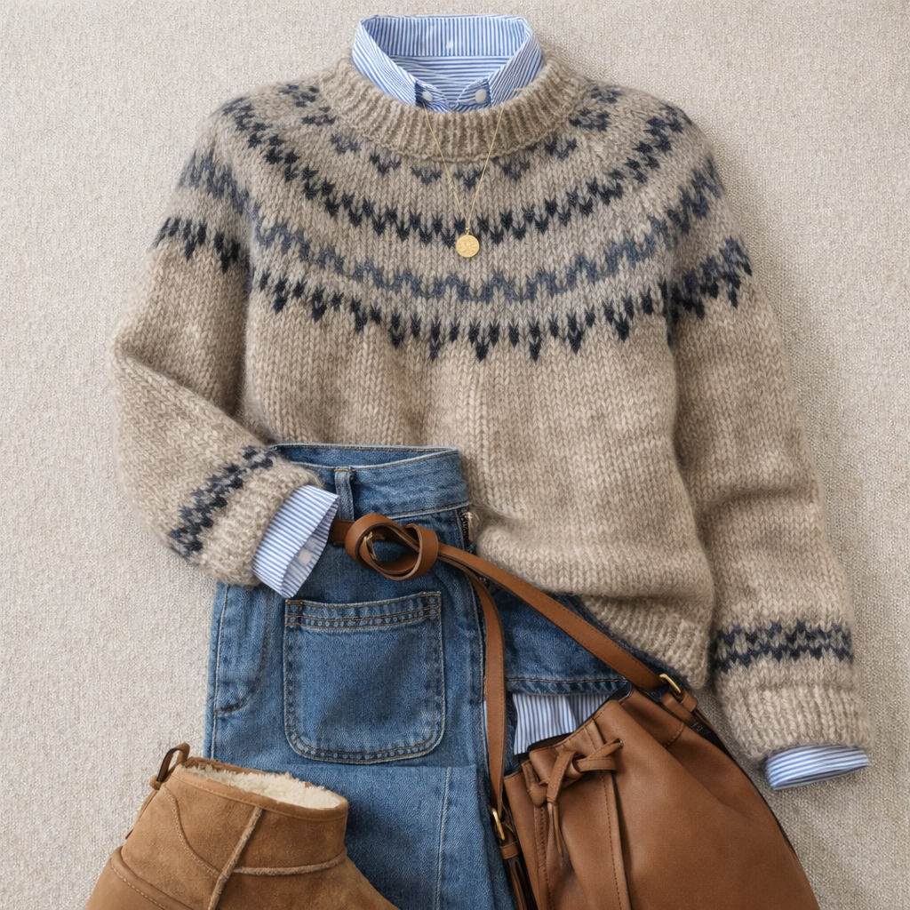Joyce - Heritage Nordic Knit Sweater