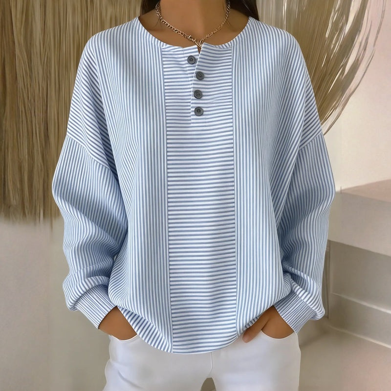 Noemine™ | Casual Striped Sweatshirt