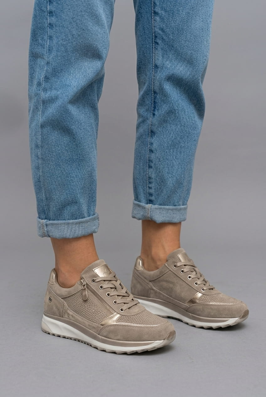 Ilaria | Comfortable Zip-Up Sneakers