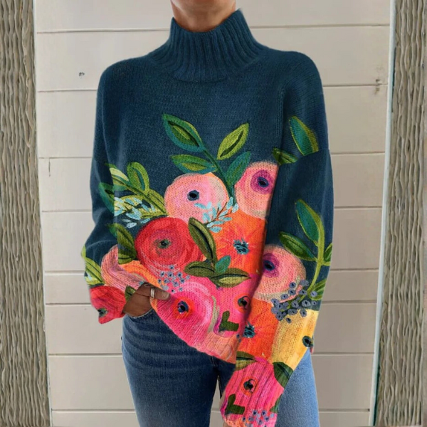 Coralie™ | Garden Turtleneck Sweater