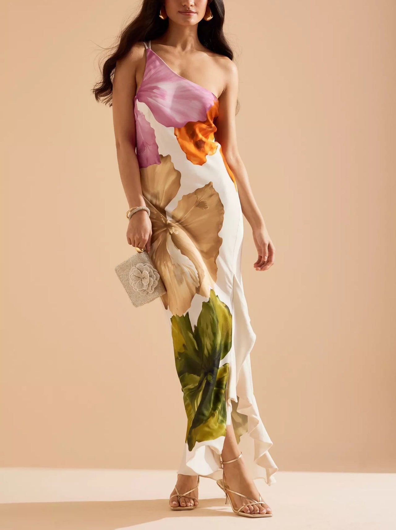 Flore | Multi Colored Floral Maxi Dress