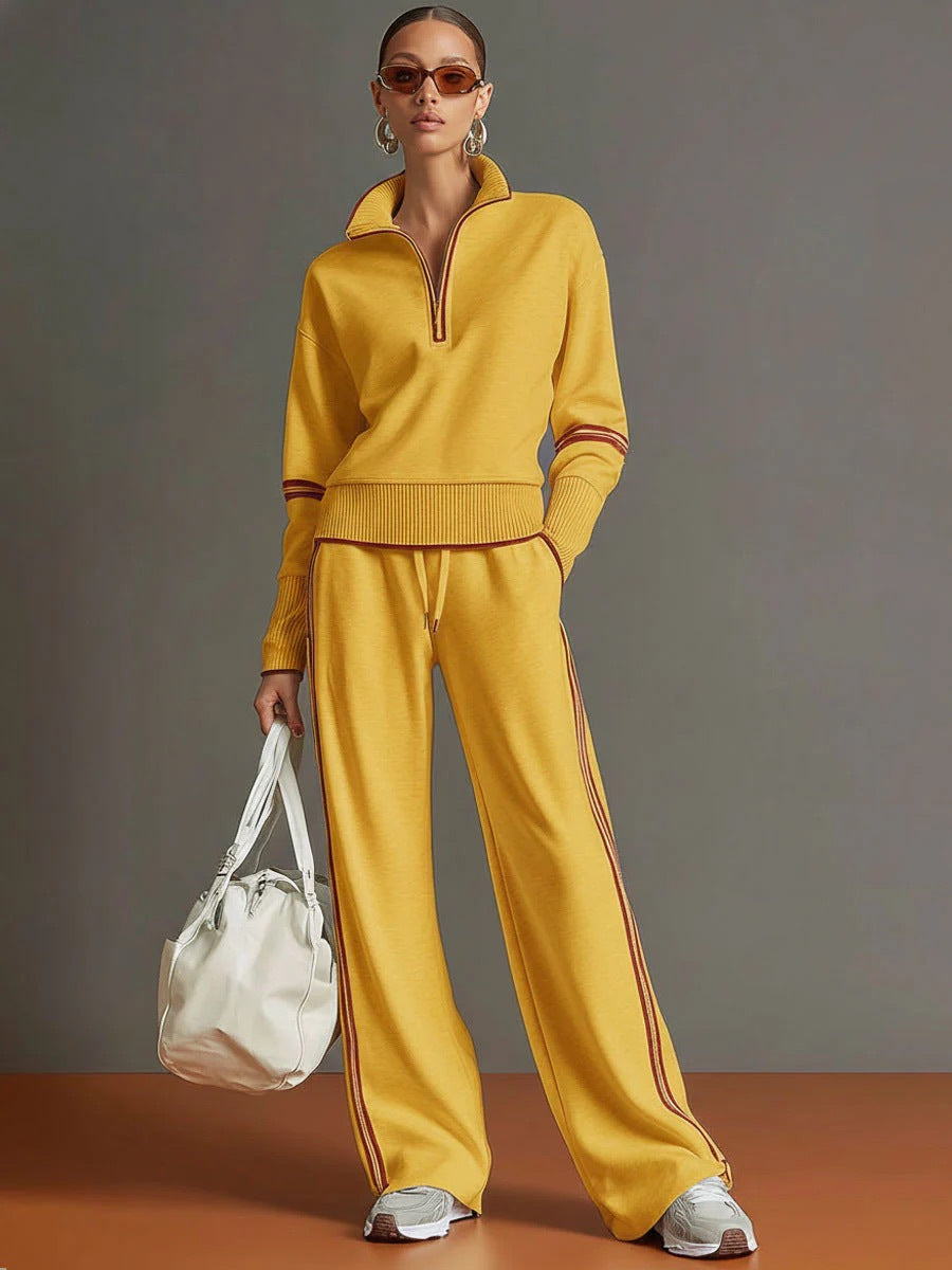Aglaé | Ensemble deux pièces zippé et pantalon large