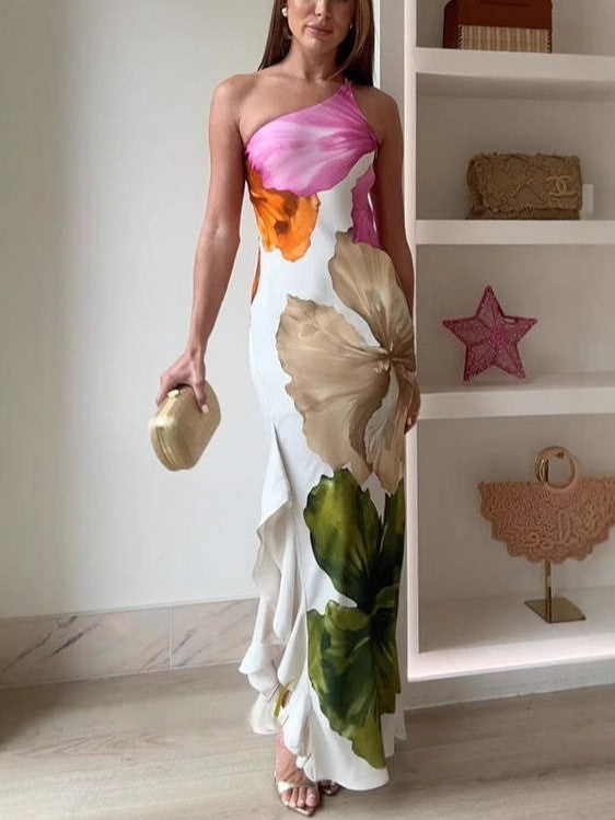Flore | Multi Colored Floral Maxi Dress