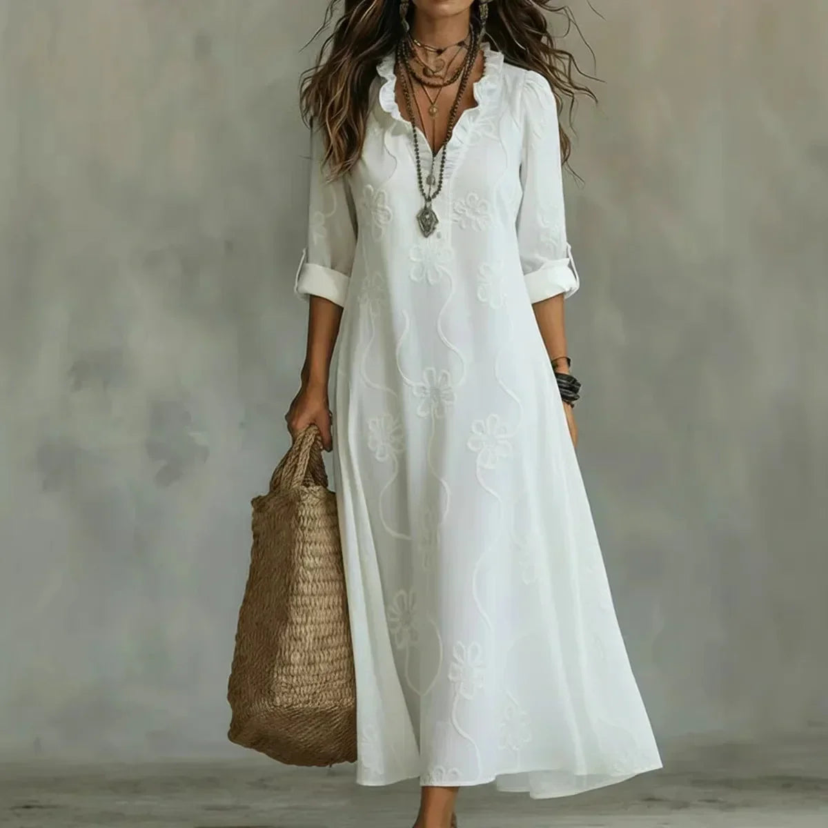 Sienna | Robe Maxi Fleurie Élégante