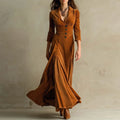 Mirella | Flowing Velvet Maxi Dress
