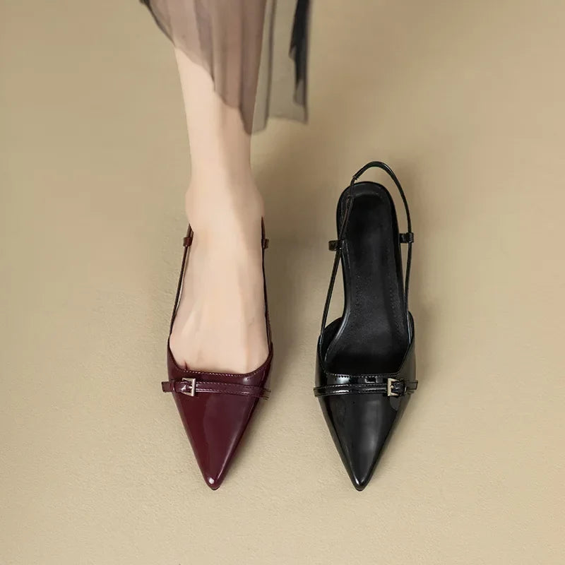 Camilla | Pointed Low-Heel Sandals