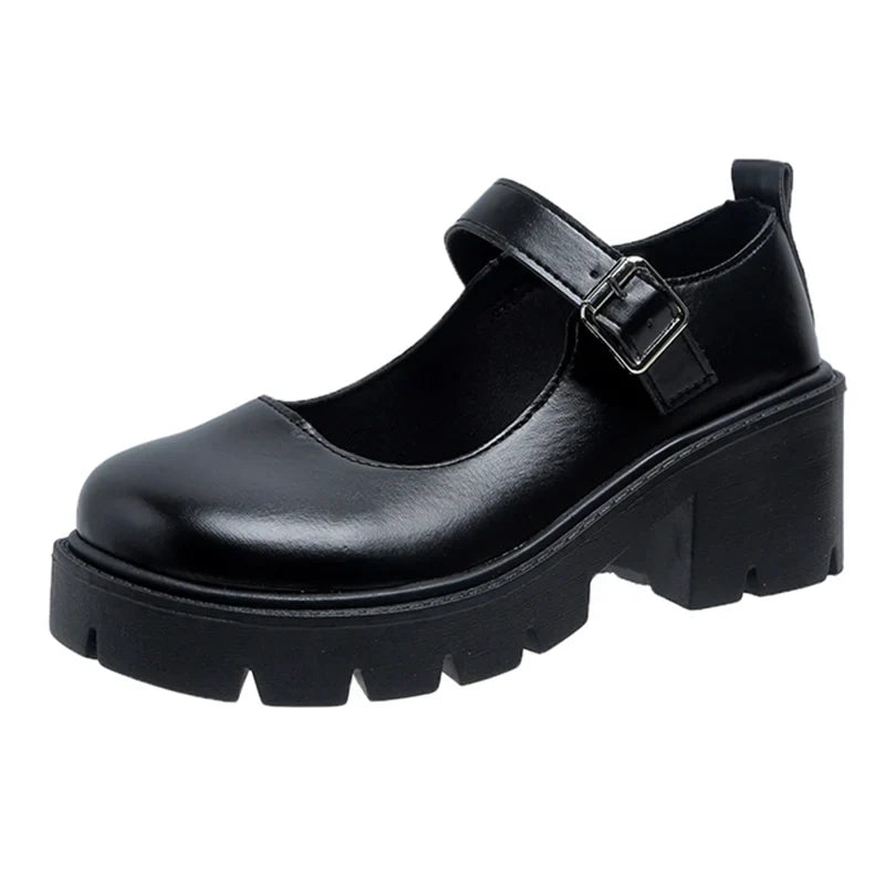 Ottavia | Platform Mary Janes with Block Heel
