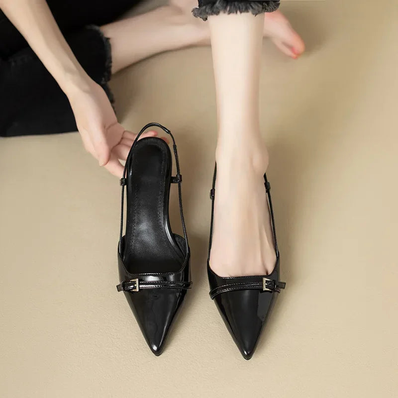 Camilla | Pointed Low-Heel Sandals