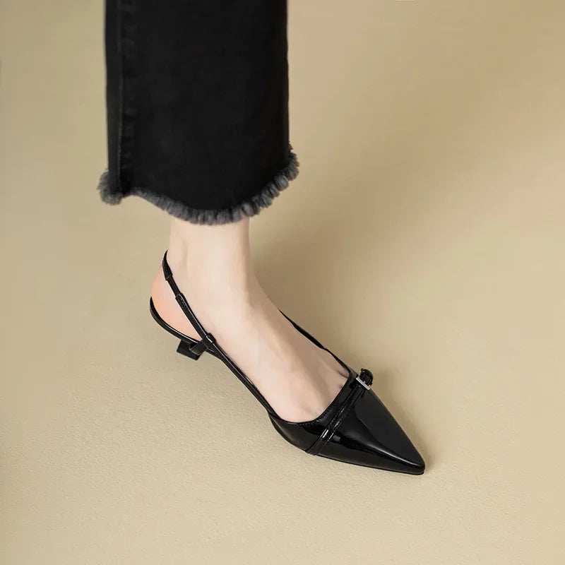 Camilla | Pointed Low-Heel Sandals